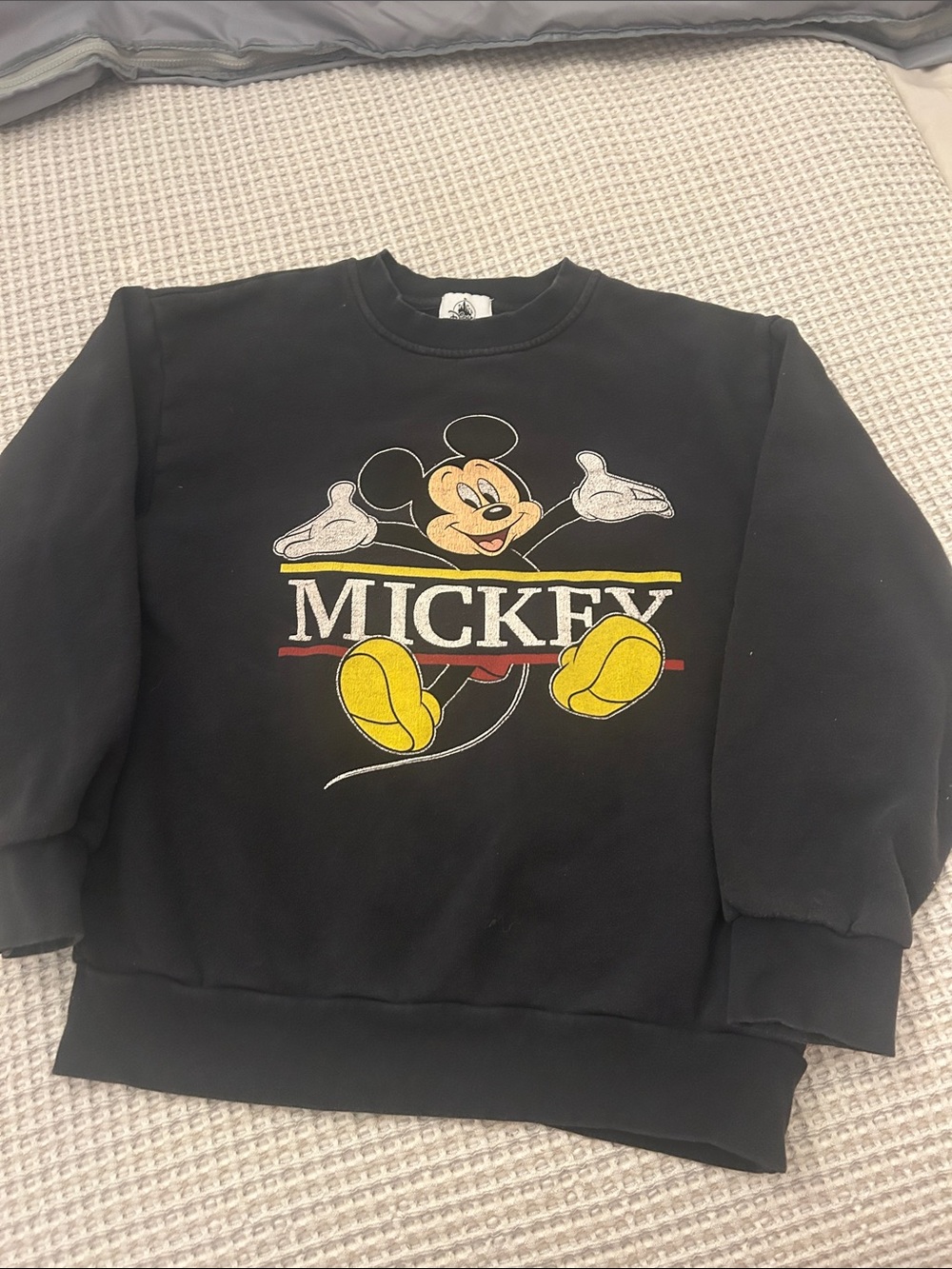 Mickey Graphic Crewneck Sweater - Black